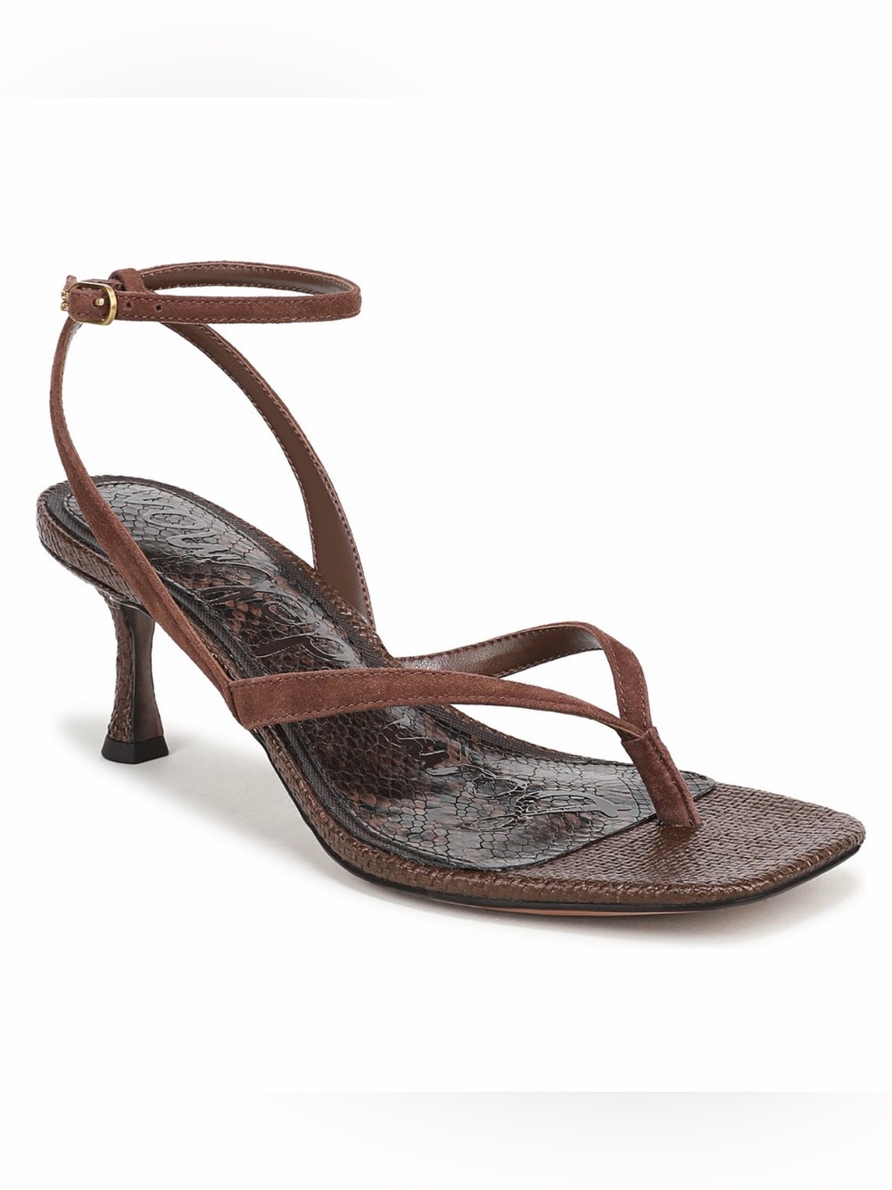 Sam Edelman Pax Brown Suede Strappy Dress Sandals Size 8 Leather NWB